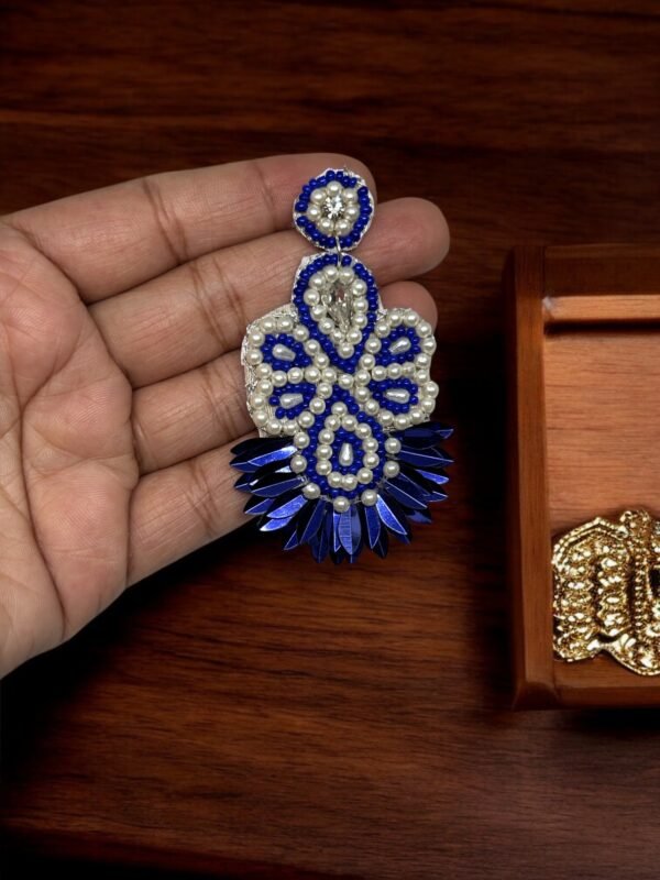 Blue Handmade Earring - Image 3