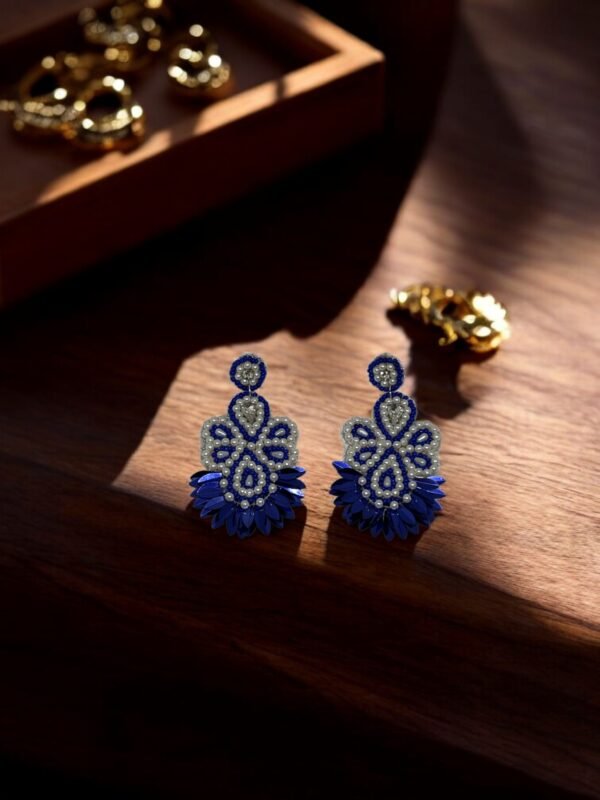 Blue Handmade Earring