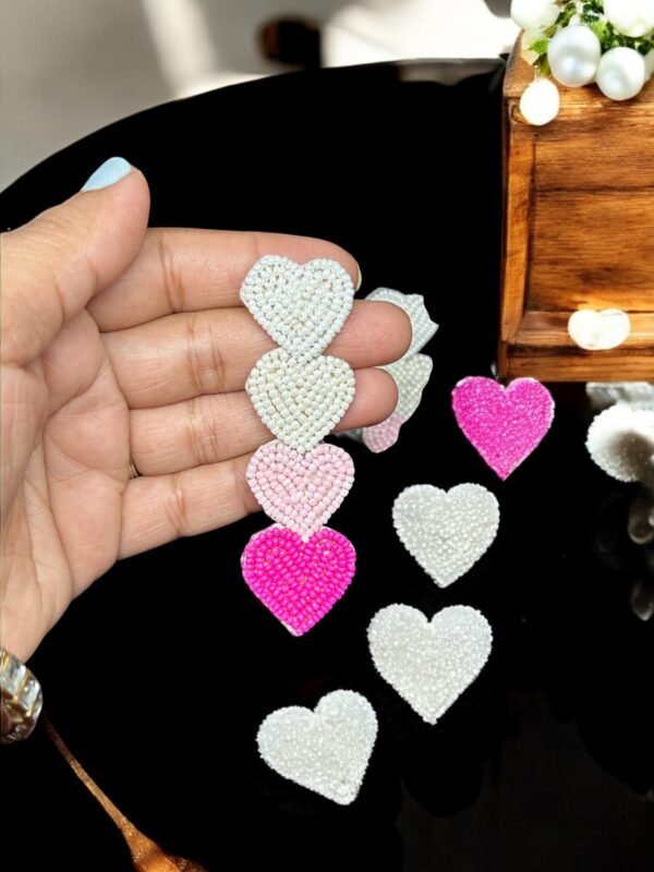 Handmade Heart shape Earring - Image 3