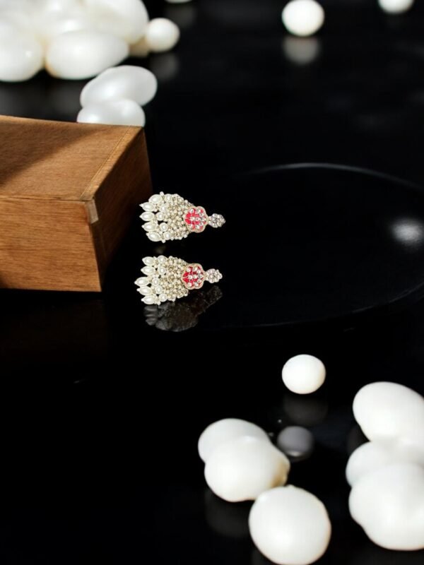 kundan-Resin long necklace set - Image 4