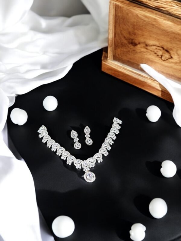 American Diamond Necklace Set - Image 5