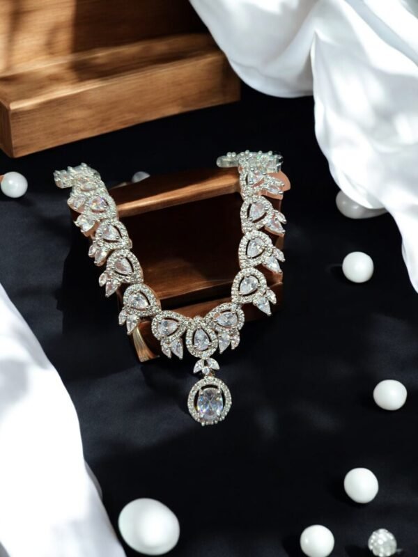 American Diamond Necklace Set - Image 4