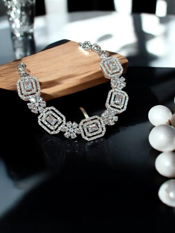 American Diamond Necklace Set - Image 3
