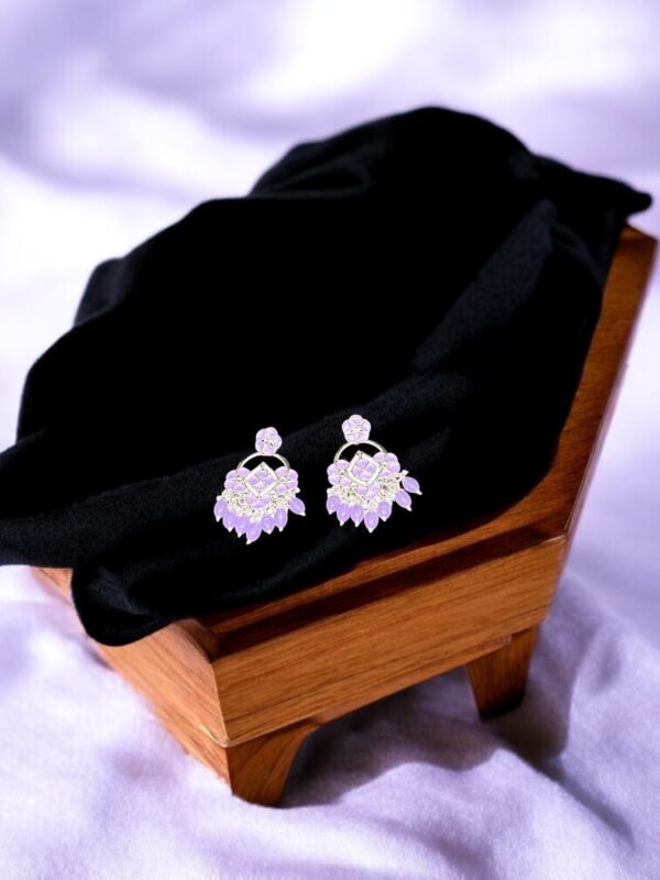 Copper Plated Lavender Earring - Image 2
