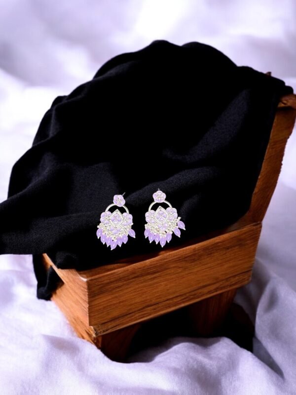 Copper Plated Lavender Earring - Image 3
