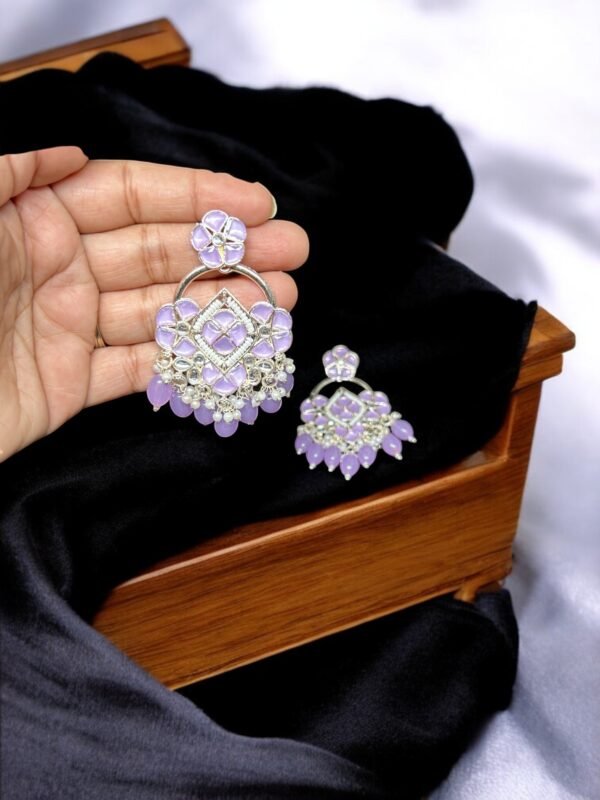 Copper Plated Lavender Earring - Image 4