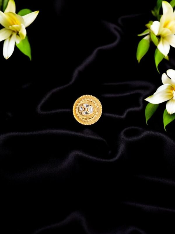 Golden Adjustable Ring - Image 3
