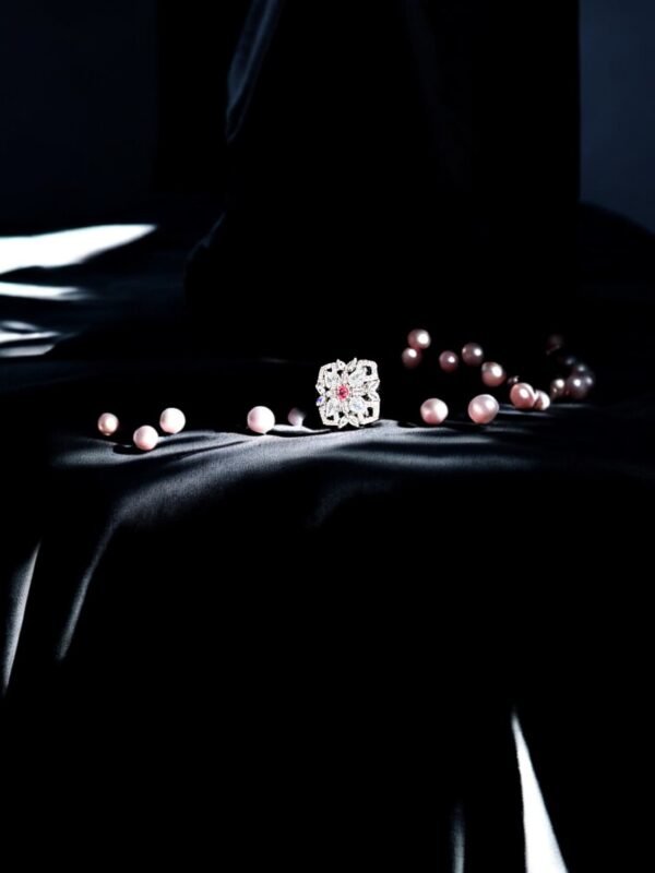 American  Diamond  Ruby Ring - Image 4