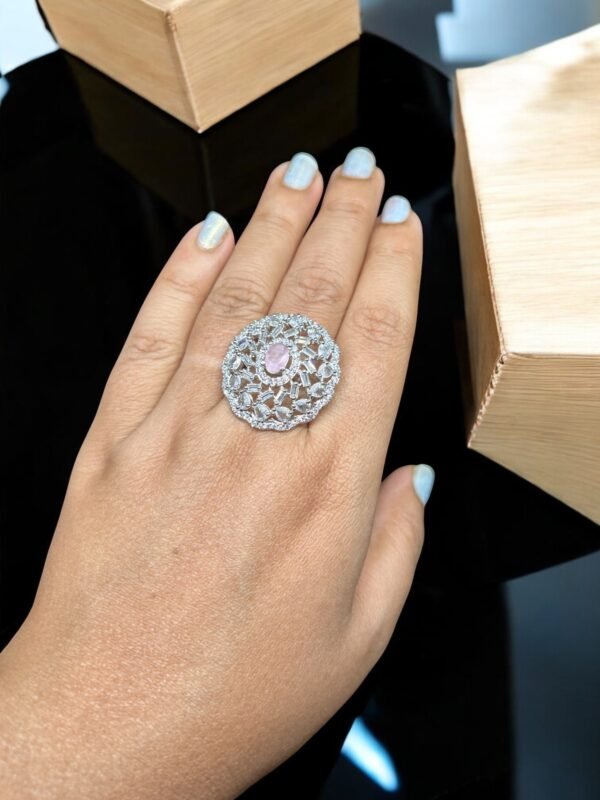 American Diamond Adjustable  Ring - Image 2