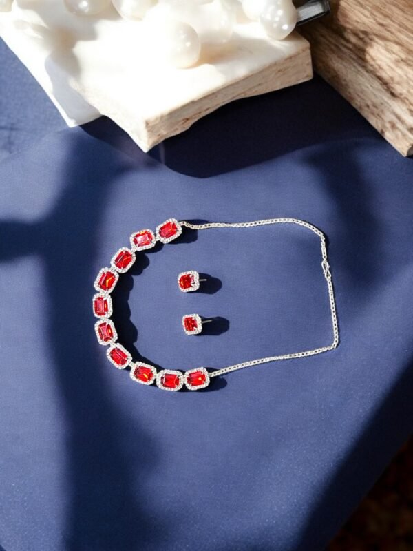 Silver Plated Red Set - Image 3