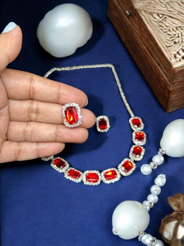 Silver Plated Red Set - Image 2